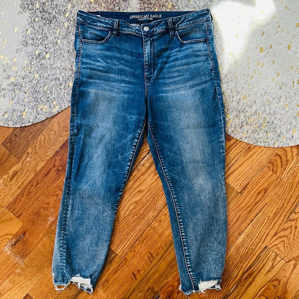American Eagle Outfitters Hi-Rise Jegging Crop Jeans- Plus Size